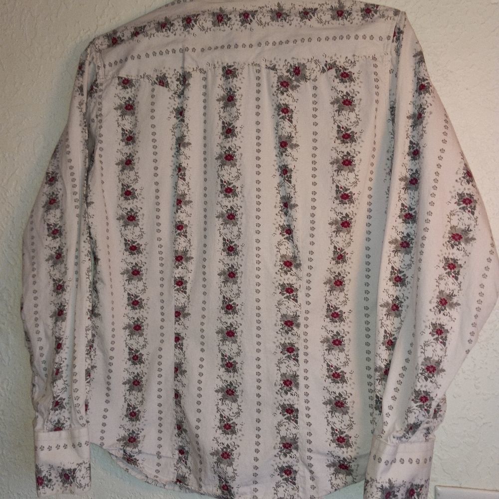 WALLS RANCH WEAR PEARL SNAP BUTTON DOWN LONG SLEEVE SHIRT - Picture 7 of 8